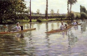 The Rowboats by Gustave Caillebotte
